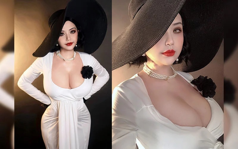 รวม 8 สาวสุดสะบึมแปลงร่างเป็น Lady Dimitrescu 5 รวม 8 สาวสุดสะบึมแปลงร่างเป็น Lady Dimitrescu