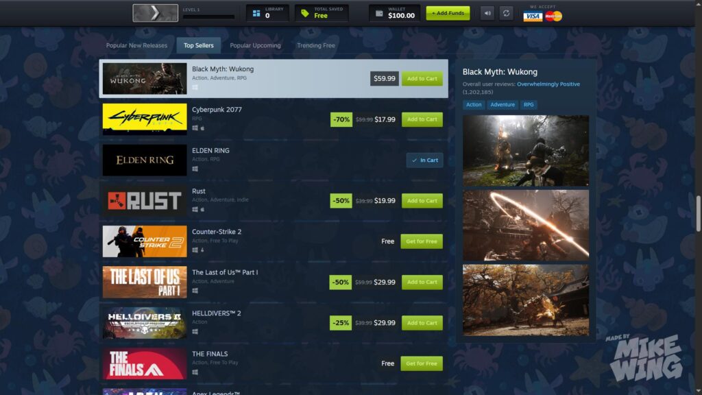 Steam Summer Sale Simulator เว็บจำลองการซื้อเกมบน Steam ที่คุณสามารถช็อปปิงบำบัดได้แบบไม่เสียทรัพย์ 3 Steam Summer Sale Simulator เว็บจำลองการซื้อเกมบน Steam ที่คุณสามารถช็อปปิงบำบัดได้แบบไม่เสียทรัพย์