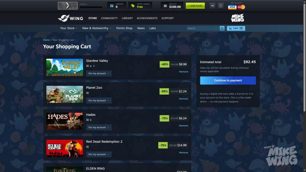 Steam Summer Sale Simulator เว็บจำลองการซื้อเกมบน Steam ที่คุณสามารถช็อปปิงบำบัดได้แบบไม่เสียทรัพย์ 4 Steam Summer Sale Simulator เว็บจำลองการซื้อเกมบน Steam ที่คุณสามารถช็อปปิงบำบัดได้แบบไม่เสียทรัพย์