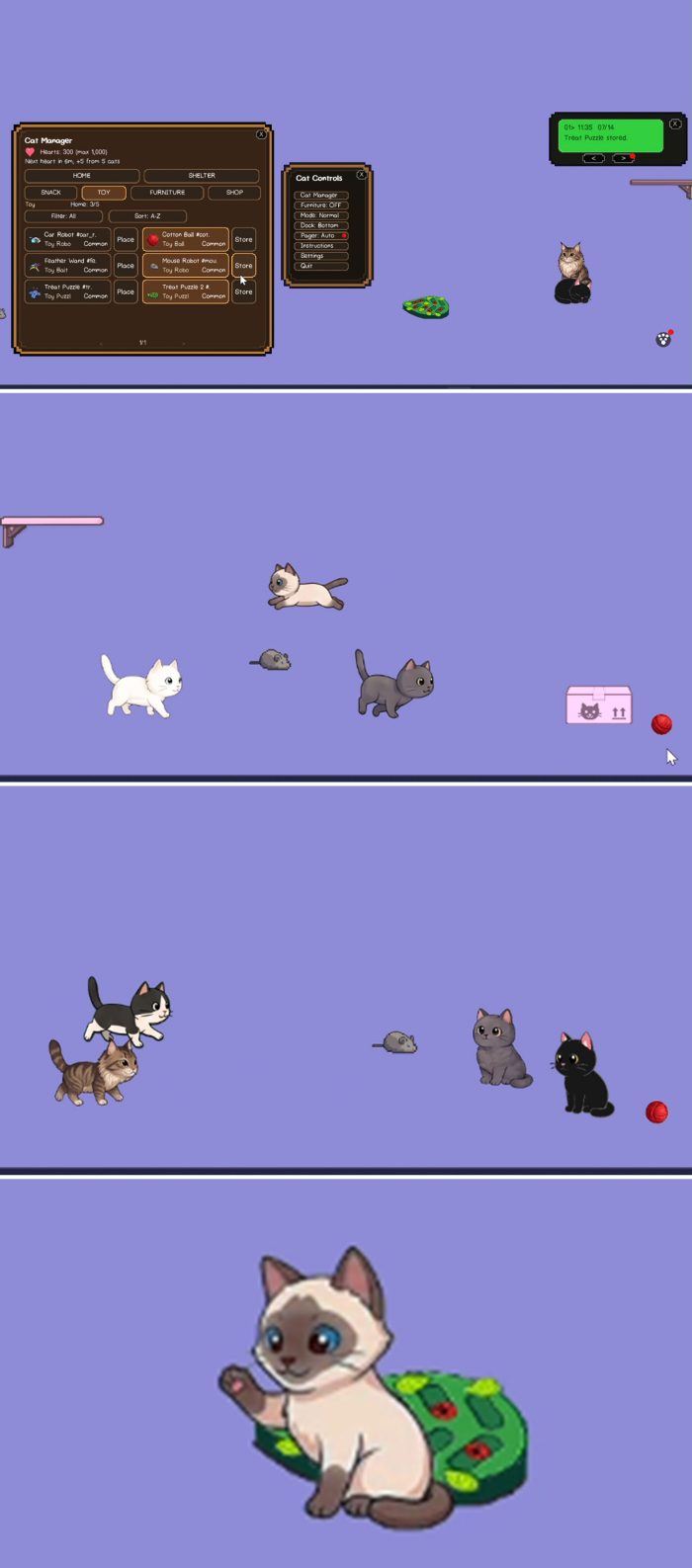Desktop Pet Idle Cats Cozy screenshot