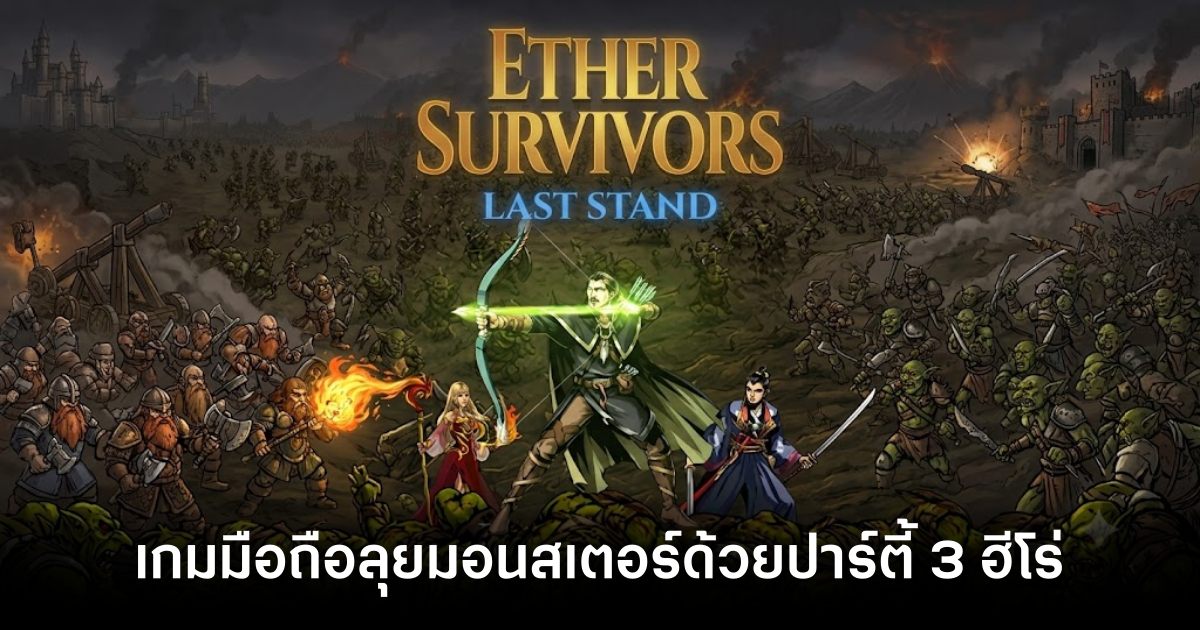 'Ether Survivors: Last Stand' เปิดบริการบนสโตร์ไทยแล้ว 1 Ether Survivors Last Stand main feature