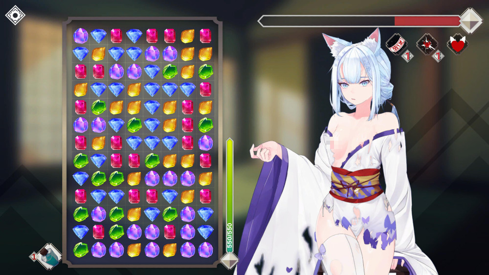Glamour Kaleidoscope เกมพัซเซิลจับคู่เนื้อหา 18+ กับสาวสวยสามคน 8 Glamour Kaleidoscope เกมพัซเซิลจับคู่เนื้อหา 18+ กับสาวสวยสามคน
