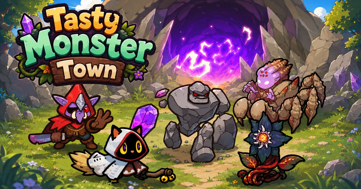 Tasty Monster Town เปิดให้บริการบนสโตร์ไทยแล้ว 1 Tasty Monster Town