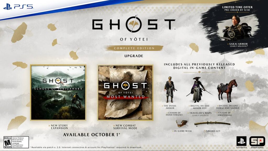 Ghost of Yotei เผยข้อมูลตัวเกมฉบับ Complete Edition ออกมาแล้ว 5 Ghost of Yotei เผยข้อมูลตัวเกมฉบับ Complete Edition ออกมาแล้ว